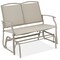 Best Choice Products 2-Person Outdoor Swing Glider, Steel Patio Loveseat, Bench Rocker w/ Armrests